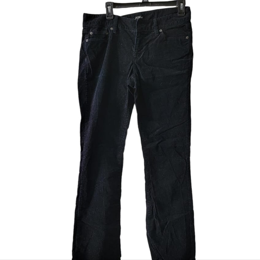 Ann Taylor Loft Black Couduroy Curby Boot pants size 29/8